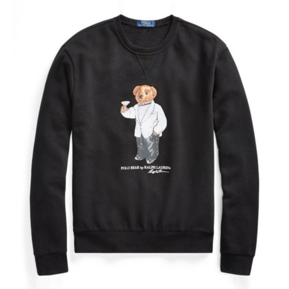 HP Polo Ralph Lauren Martini Bear Sweatshirt - Picture 3 of 8